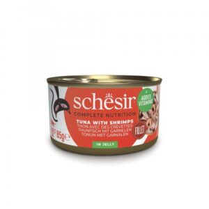 Schesir Complete&Balanced konzerva za mačke - Tuna i Račići u želeu 85g